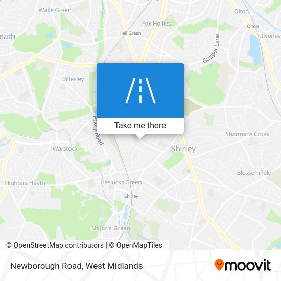 Newborough Road map