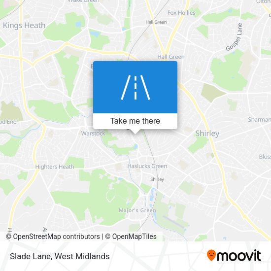 Slade Lane map