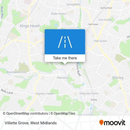 Villette Grove map