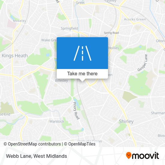 Webb Lane map