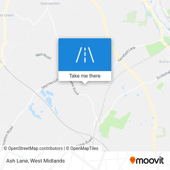 Ash Lane map