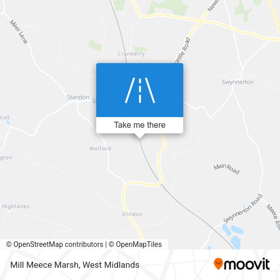 Mill Meece Marsh map