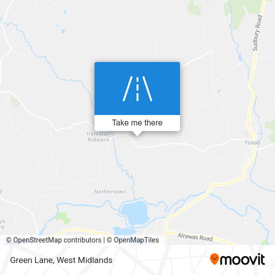 Green Lane map