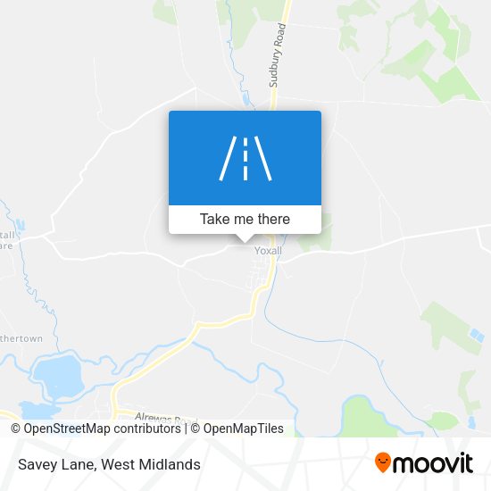 Savey Lane map
