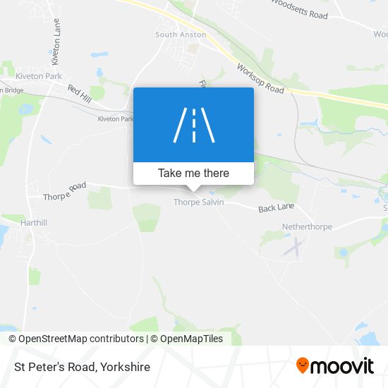 St Peter's Road map