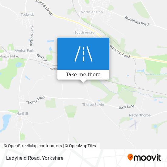 Ladyfield Road map