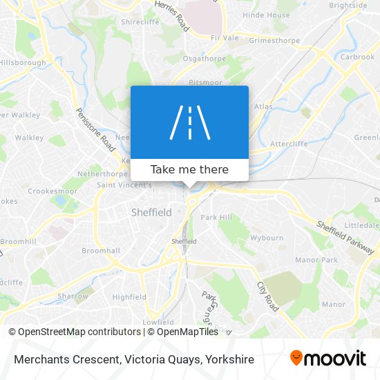 Merchants Crescent, Victoria Quays map