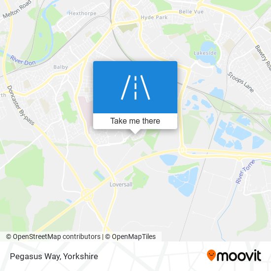 Pegasus Way map