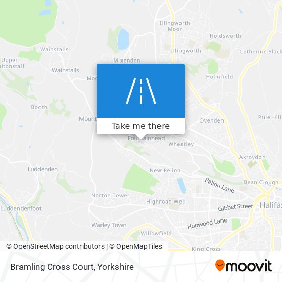 Bramling Cross Court map