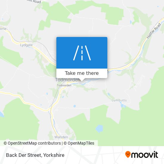 Back Der Street map