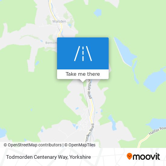 Todmorden Centenary Way map