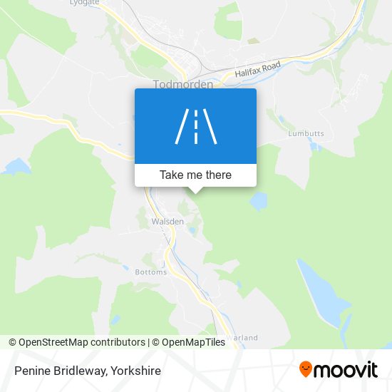 Penine Bridleway map