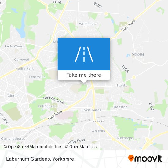 Laburnum Gardens map