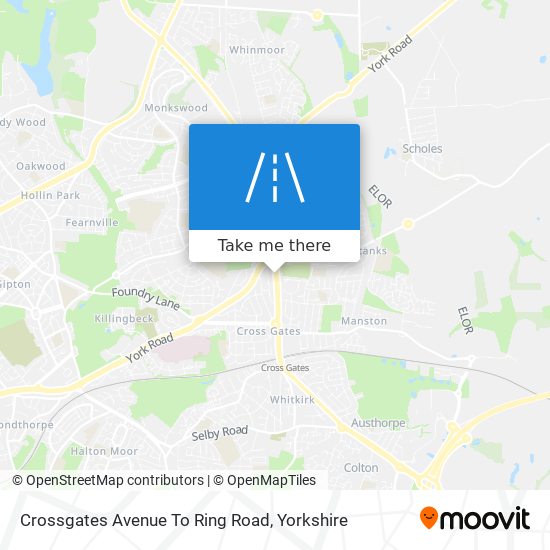 Crossgates Avenue To Ring Road map