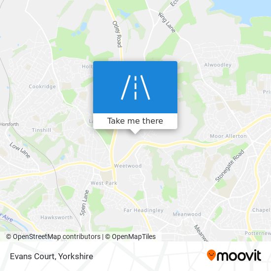 Evans Court map