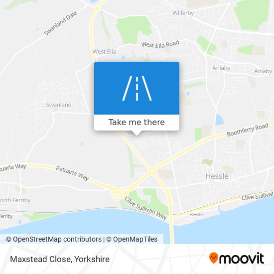 Maxstead Close map