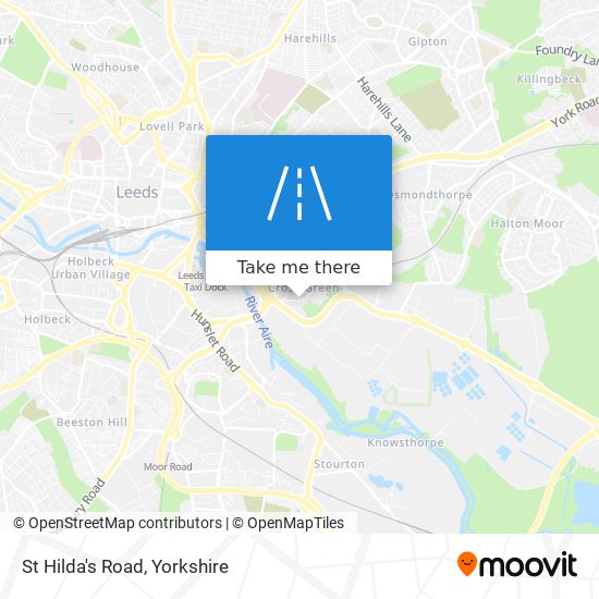 St Hilda's Road map