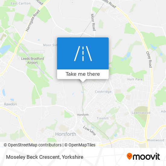 Moseley Beck Crescent map