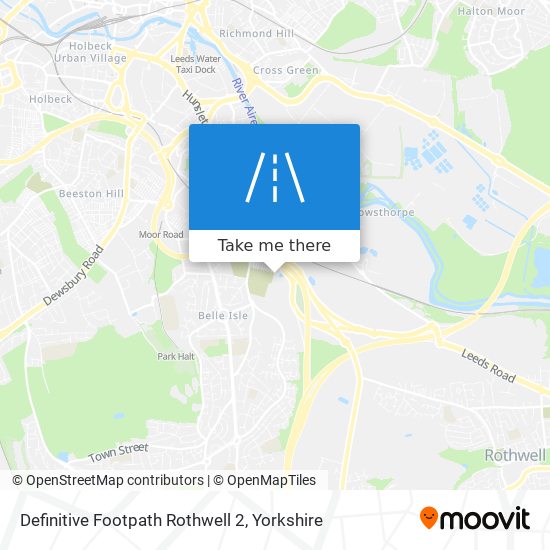 Definitive Footpath Rothwell 2 map