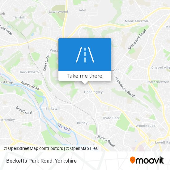 Becketts Park Road map