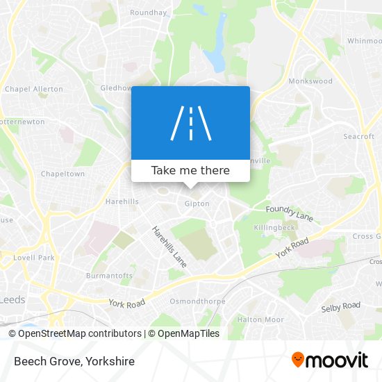 Beech Grove map