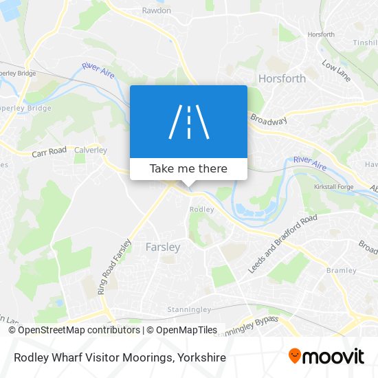 Rodley Wharf Visitor Moorings map