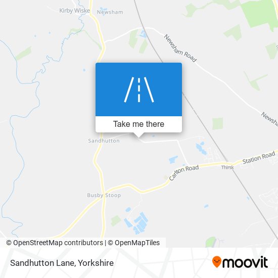 Sandhutton Lane map