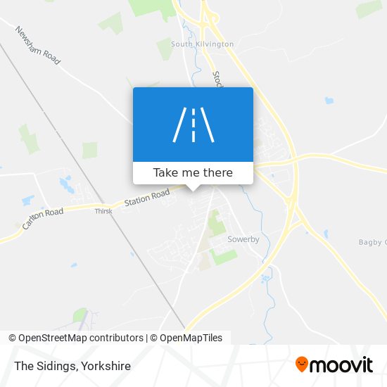 The Sidings map