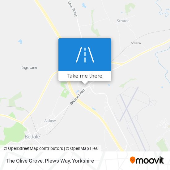 The Olive Grove, Plews Way map
