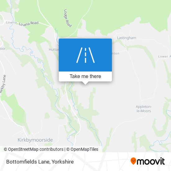 Bottomfields Lane map