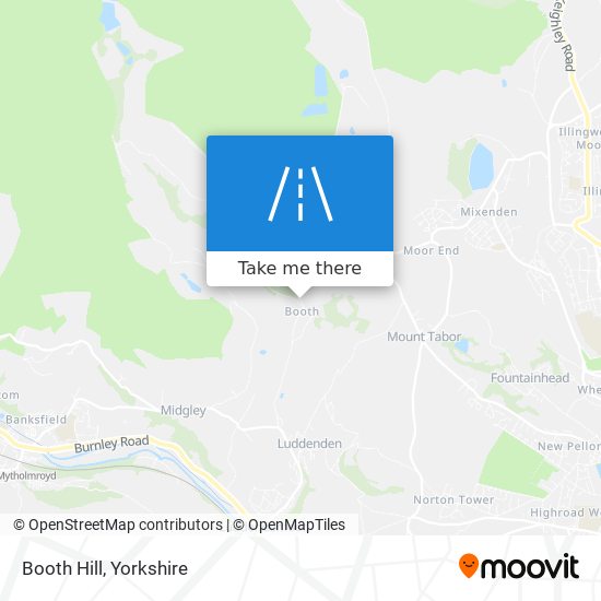 Booth Hill map