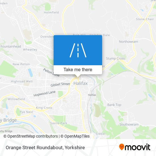 Orange Street Roundabout map