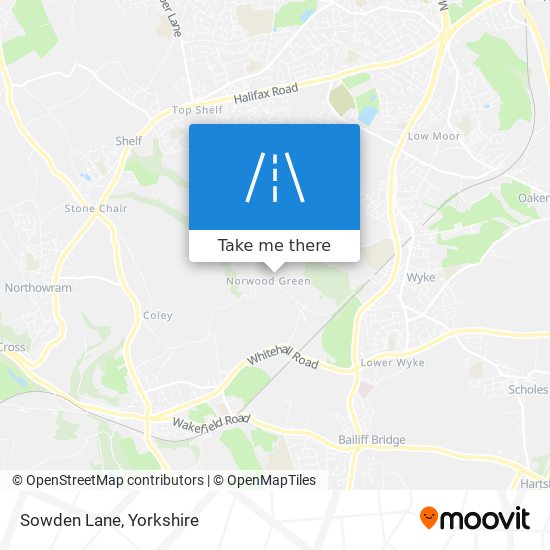 Sowden Lane map