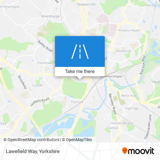 Lawefield Way map