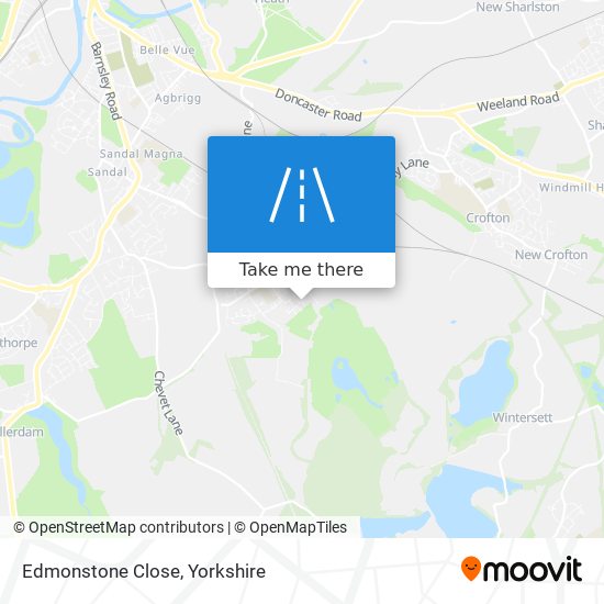 Edmonstone Close map