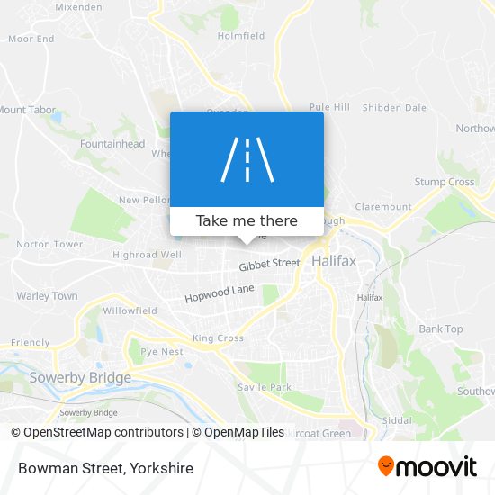 Bowman Street map