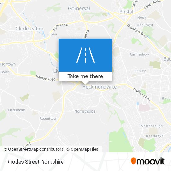 Rhodes Street map
