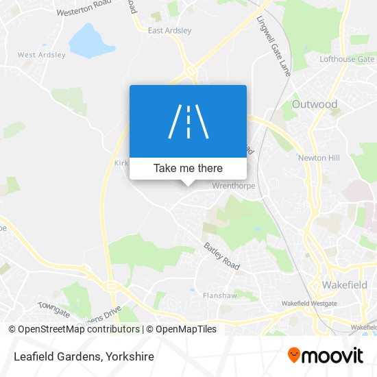 Leafield Gardens map