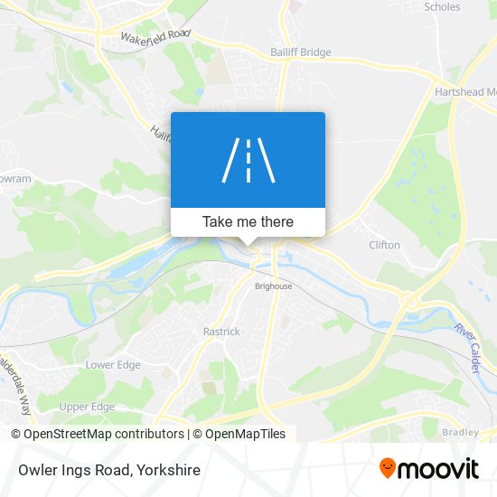 Owler Ings Road map