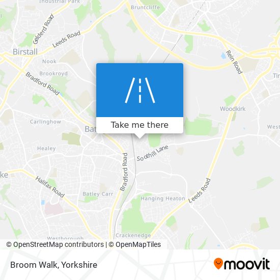 Broom Walk map