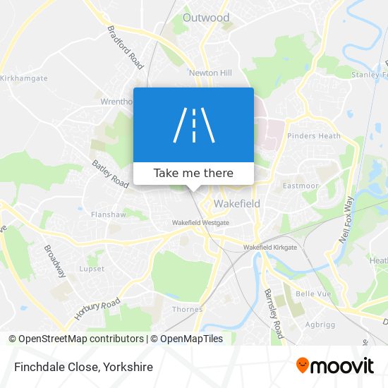 Finchdale Close map