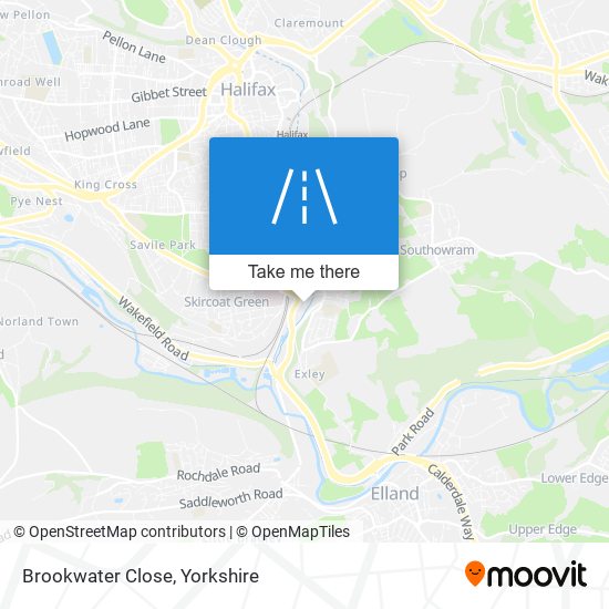 Brookwater Close map