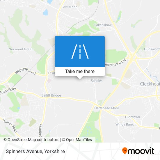 Spinners Avenue map