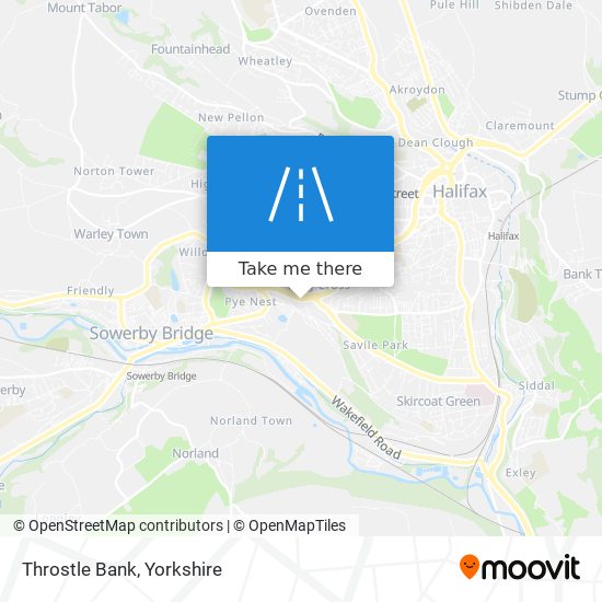 Throstle Bank map