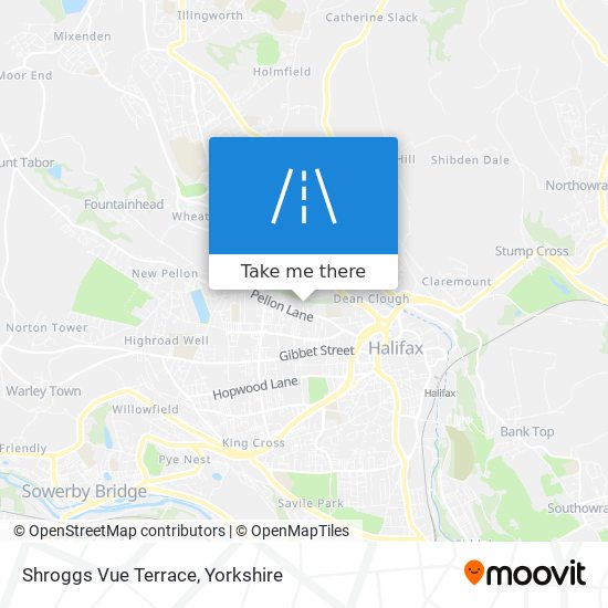 Shroggs Vue Terrace map