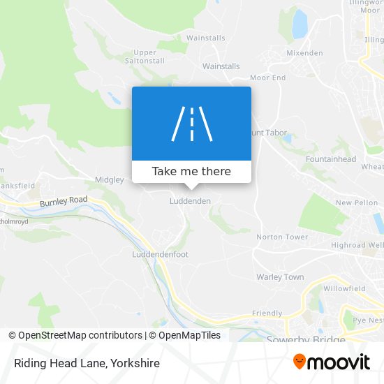 Riding Head Lane map