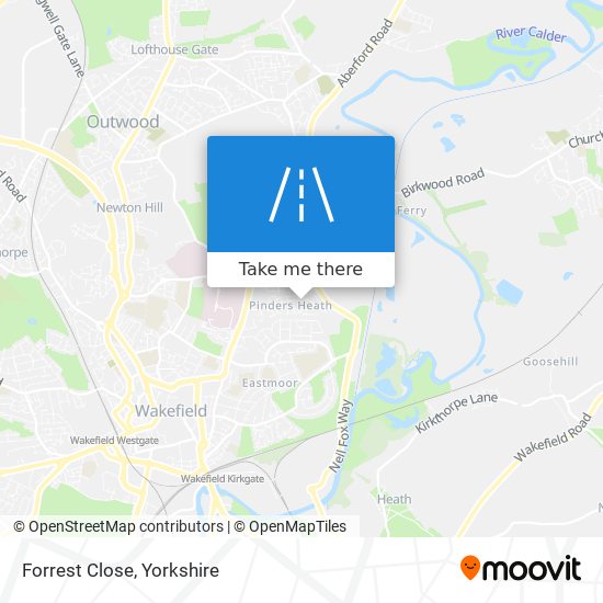 Forrest Close map