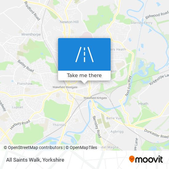 All Saints Walk map