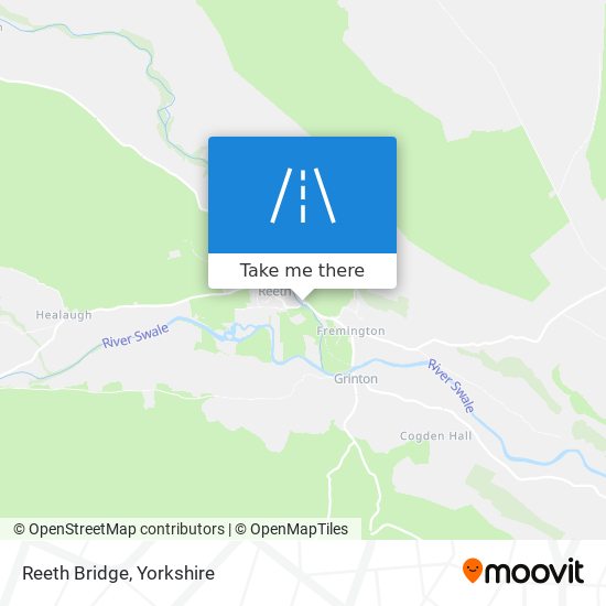 Reeth Bridge map