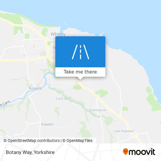Botany Way map